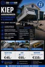 Kieptrailer huren in Sluis? Kies voor ZSD-Verhuur!