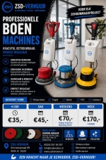 Professionele boenmachine huren? Kies voor ZSD-Verhuur! Professionele boenmachine huren? Kies voor ZSD-Verhuur!